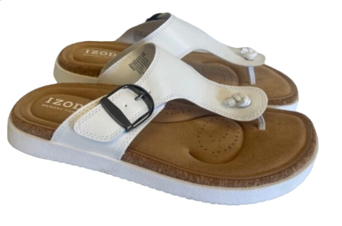 IZOD 00003 Sandalias Blanca talla 9