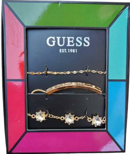GUESS PULCERA PAQUETE DE 3 PERLA BLANCA