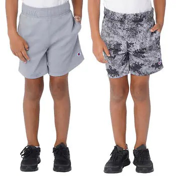 CHAMPION CAJA NO. 9 TWO PACK DE PANTALONETAS GRIS/MANCHADO POLIESTER 7/8