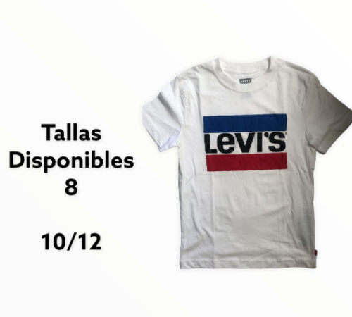 LEVIS PLAYERA DE NIÑO BLANCA 8
