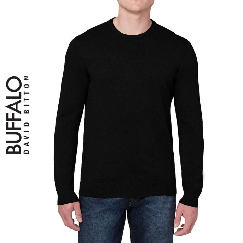 BUFFALO SUETER DE CABALLERO NEGRO TALLA XL