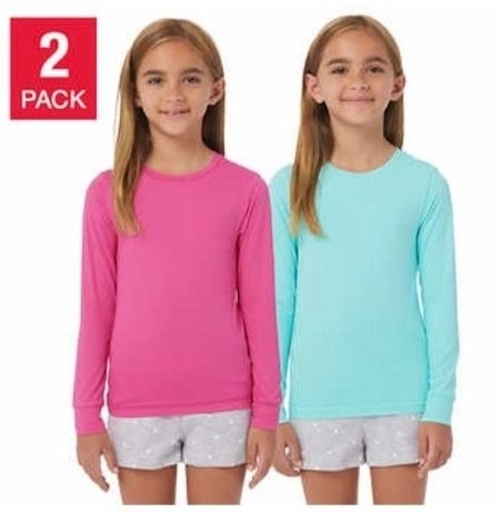 32 GRADOS COOL T/M 10/12 CAJA NO. 26 Kids Blusa Agua 2 pack Purpura-Azul Aruba