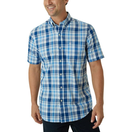 CHAPS 00005 Camisa Corta Azul XL