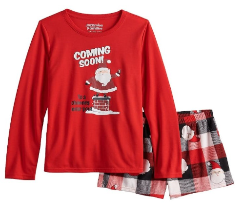 JAMMIES FOR YOUR FAMILIES CAJA NO. 4 PIJAMA T/8 NAVIDEÑA DE SHORT TALLA 8