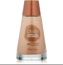 COVERGIRL  140 NATURAL BEIGE BASE DE MAQUILLAJE LIQUIDA PARA DAMA