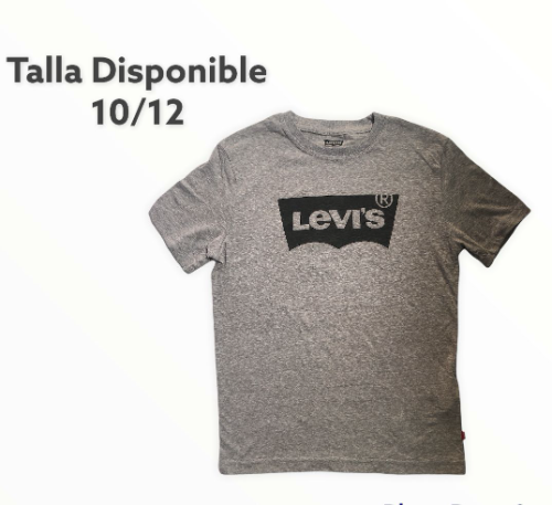 LEVIS CAJA NO. 11 PLAYERA DE NIÑO GRIS 10/12