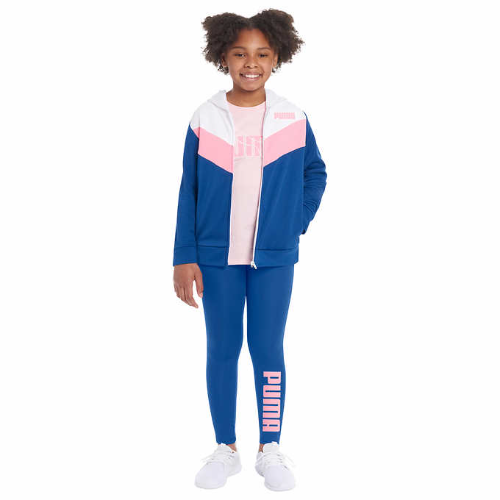 NA-0004 puma zipper azul rosado xs 5/6
