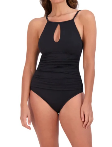 JESSICA SIMPSON CAJA NO. 27 CALZONETA DE UNA PIEZA PARA DAMA COLOR NEGRO TALLA XS