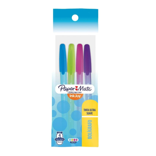 BOLIGRAFO KILOMETRICO BLISTER 4 COLORES