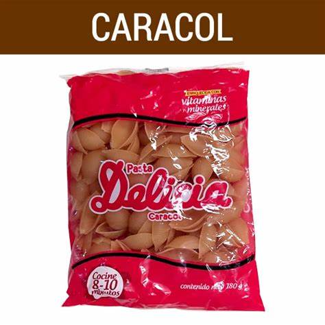 PASTA DELICIA CARACOL 180G