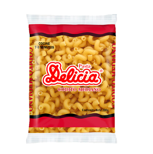 PASTA DELICIA CODO 180G