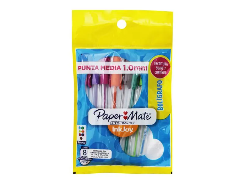 BOLIGRAFO KILOMETRICO BLISTER 8 COLORES