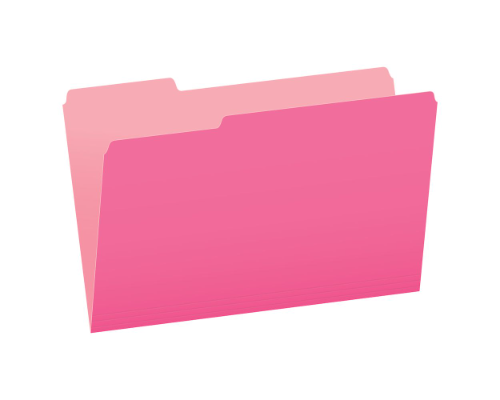 FOLDER COLOR ROSADO TAMAÑO OFICIO
