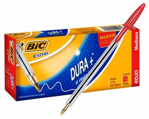 LAPICERO BIC ROJO PUNTA MEDIANA