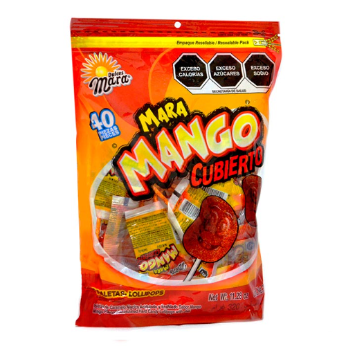 PALETA DULCE MARA MANGO CUBIERTO CON CHILE 12G