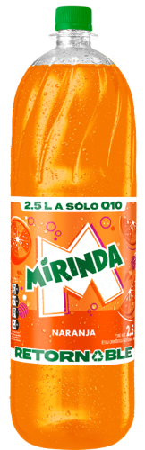 Mirinda naranja retornable 2500ml