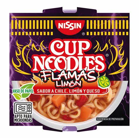 NISSIN CUP NOODLES SABOR A CHILE LIMON Y QUESO