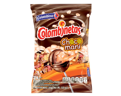 BON BON COLOMBINA CHOCO MANI 336G