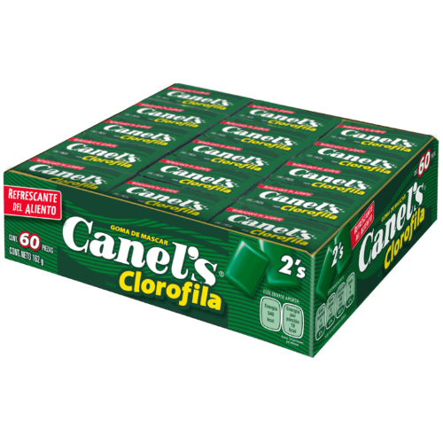 GOMA DE MASCAR CANELS CON CLOROFILA 2.7G
