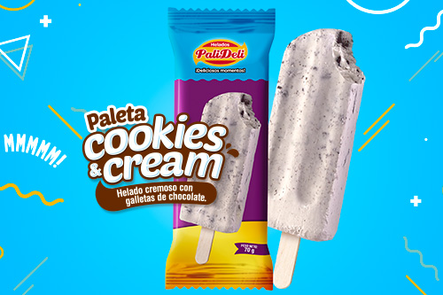 PALETA COOKIES AND CREAM PALIDELI