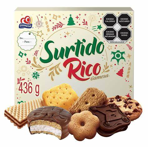 Caja de galleta surtido rico 436g gamesa