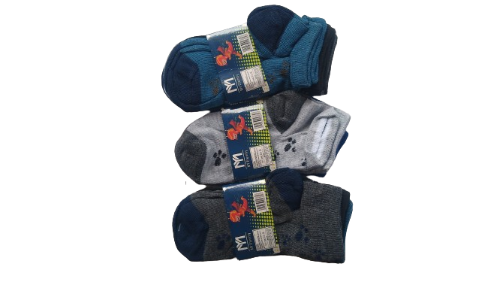 CALCETIN DE NIÑO SIZE: 4-6 PACK X3