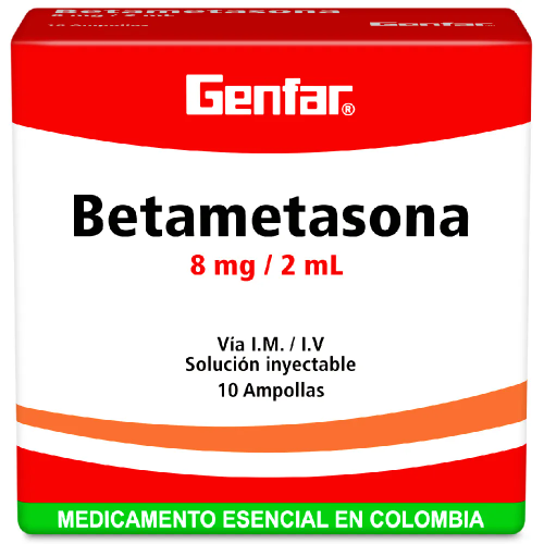 BETAMETASONA 8MG X 2ML