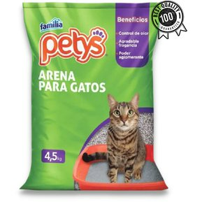 Arena para gatos familia petys x 4.5 kilos
