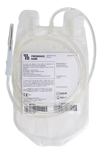 Bolsa para transfusión de sangre