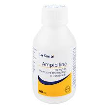 Ampicilina 250mg5ml suspension frasco x 60 ml
