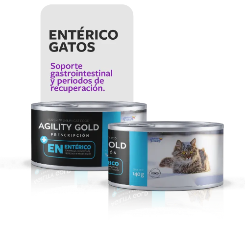 AGILITY GOLD ENTERICO GATOS LATA X 140GR