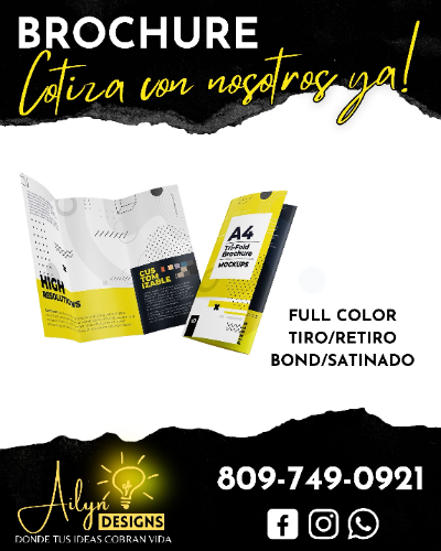BROCHURE SATINADO 8.5X11