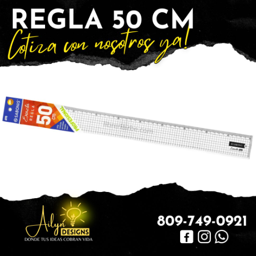 REGLA DE ALUMINIO 50 CM