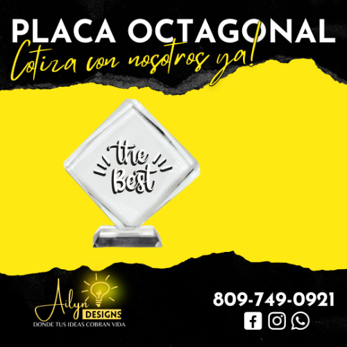 PLACA OCTAGONAL