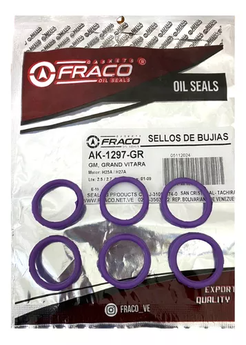 AK-1297-GR ESTOPERA SELLOS BUJIAS CHEVROLET GRAND VITARA 6V 2.5 2.7