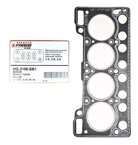 HG-3106-SB1 EMPACADURA CAMARA RENAULT TWINGO C3E