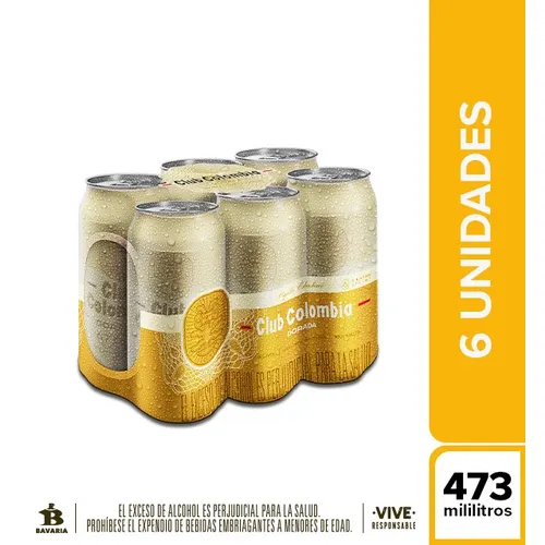 CLUB COLOMBIA DORADA SIX PACK LATON (ES) X 473 ML