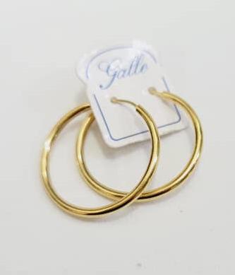 ARGOLLA EN LAMINADO LISA SENCILLA 20X20MM ALD00158