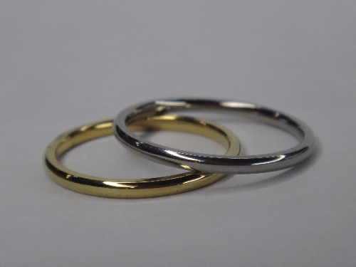 ANILLO EN ACERO ARO DE MATRIMONIO DELGADO REDONDO 1.5X1MM ANA000121