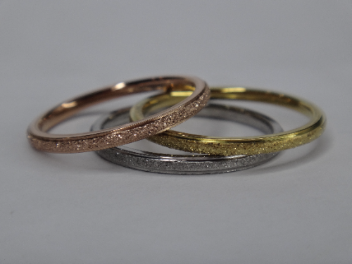 ANILLO EN ACERO ARO DE MATRIMONIO DELGADO CORRUGADO 1X1MM ANA000139