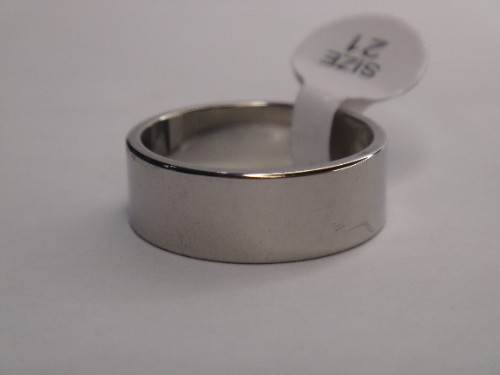 ANILLO EN ACERO ARO DE MATRIMONIO LISO PLANO 8X1MM ANA000127