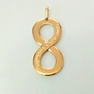 DIJE EN LAMINADO CADENA DIJE INFINITO  DLD00602