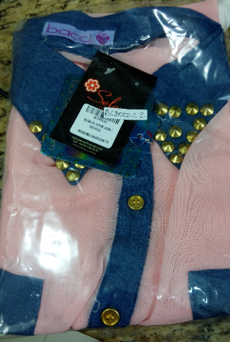 BLUSAS CHIFÓN CON EL CUELLO Y LOS BOLSILLOS JEANS ROSADA BCD00022
