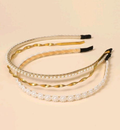CINTILLOS PERLA Y METAL/DORADO CNT000143