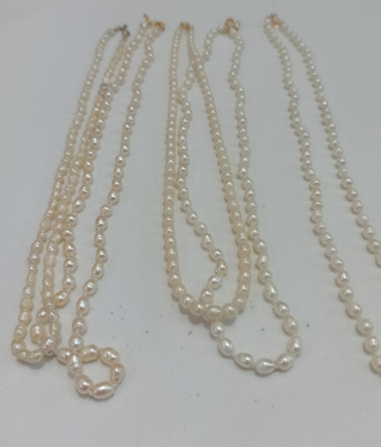 CADENA FABRICADO COLLAR DE PERLAS ORIGINALES 3MM CFL006214