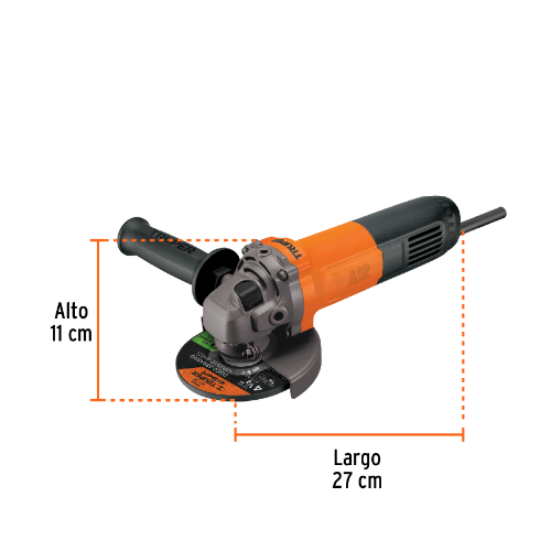 ESMERILADORA ANGULAR4-1/2' 700 W, PROFESIONAL,TRUPER