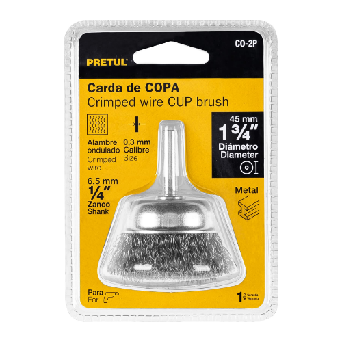 Carda de Copa 1 3/4" Alambre Grueso para Taladro