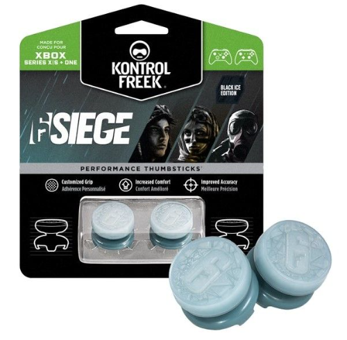 Kontrolfreek Six Siege: Almohadillas de palo exclusivas de Black Ice para joysticks de Xbox One/Xbox Series X