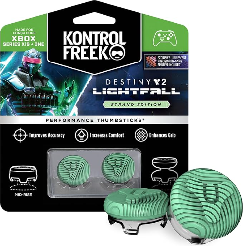 KontrolFreek Joyas de rendimiento Destiny 2: Lightfall para Xbox One (XB1) y Xbox Series X (XBX)  Verde,