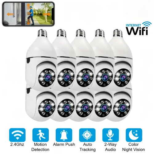 Cámaras para Parentalidad y Monitoreo YI LoT con Bombilla, Calidad de Imagen HD 3MP
